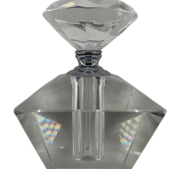 Lot of 2 Glass Crystal Perfume Bottle - Picture 9 of 12